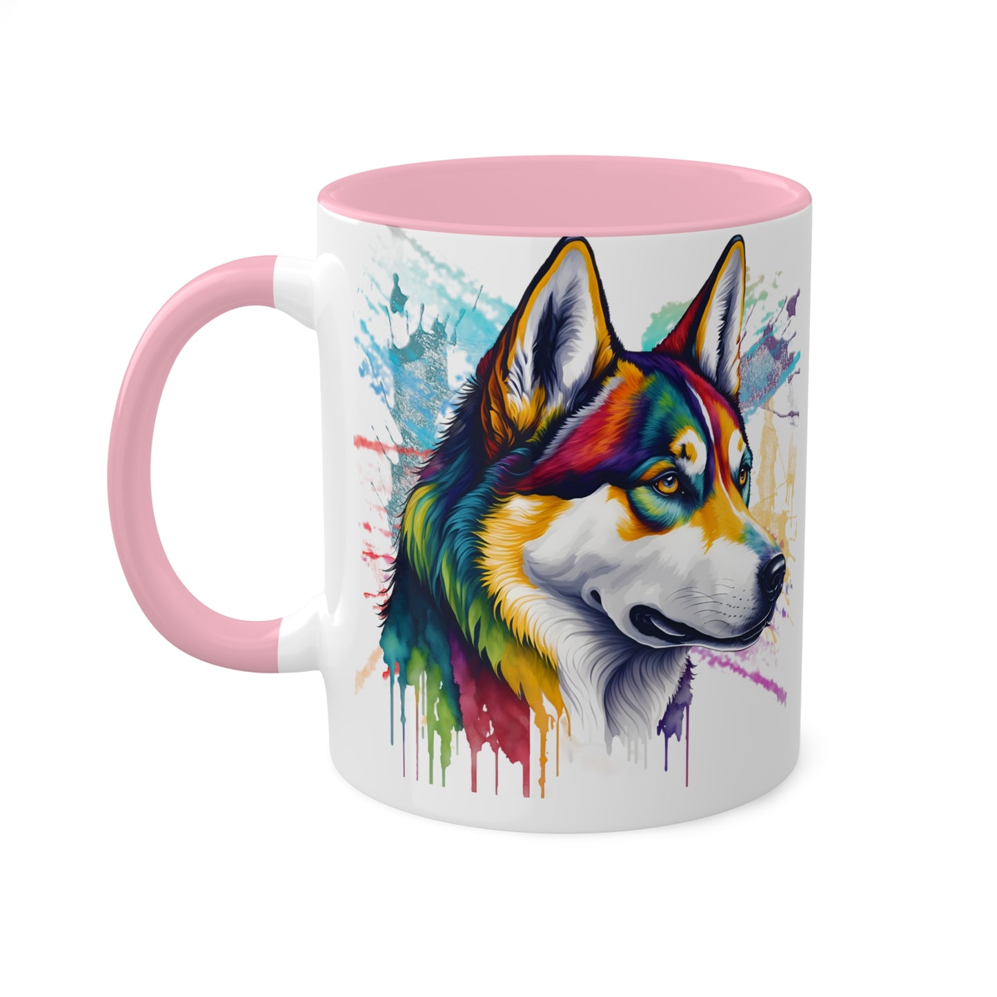 Huskies Talk Back Colorful Mugs, 11oz