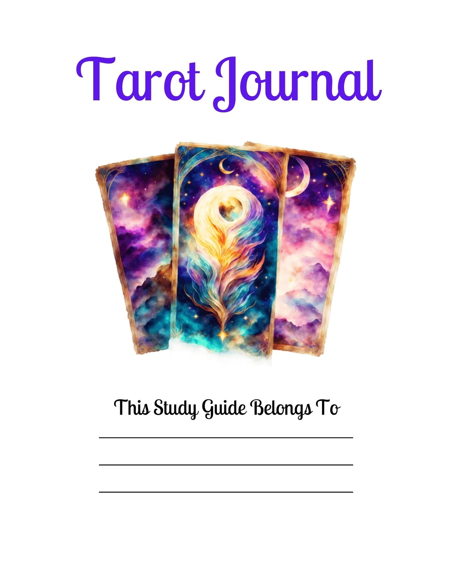 Tarot Study Journal (printable download))